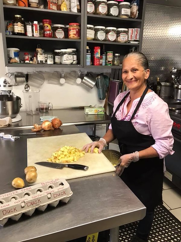 Cooking in the Ecoasis kitchen