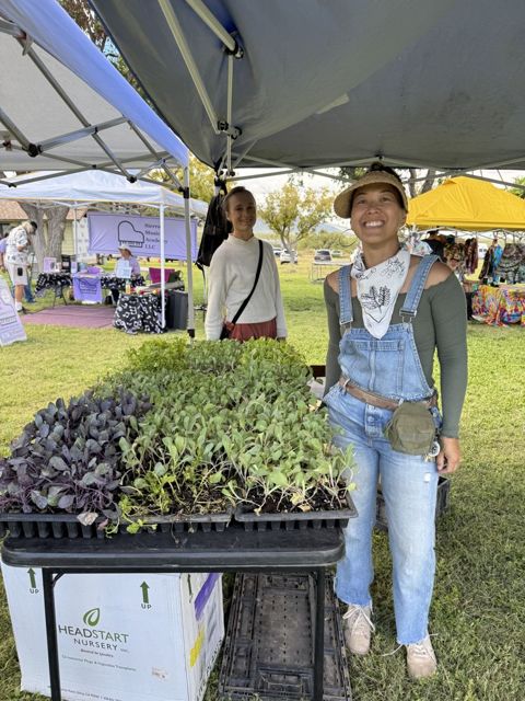 Jillian from The Local Co-op with the plant starts